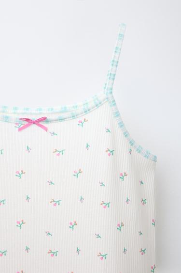 3-6 ANS/ CHEMISE DE NUIT PETITES FLEURS - Écru de Zara - Image 2