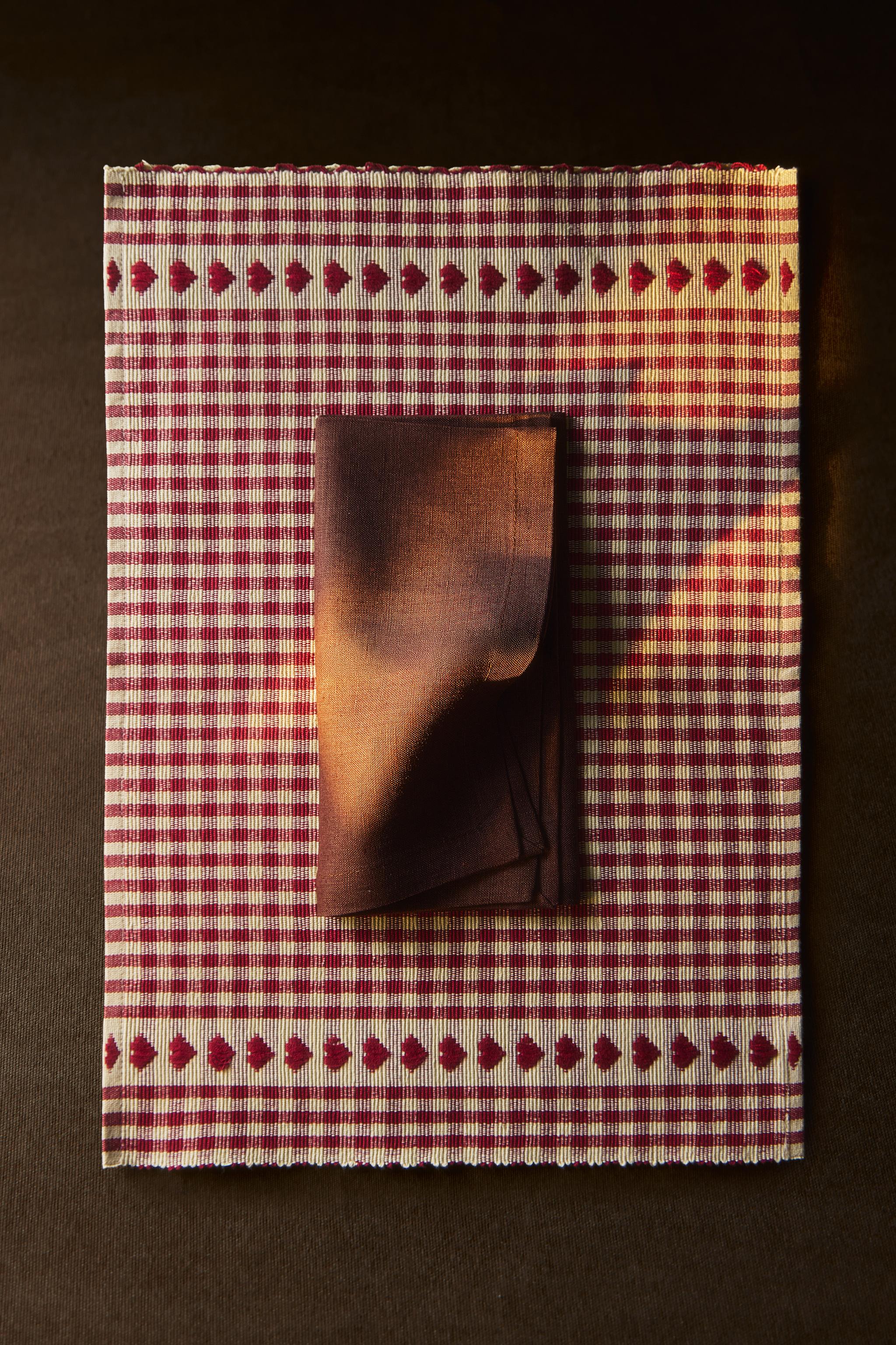 SET DE TABLE CŒURS NOËL (LOT 2)