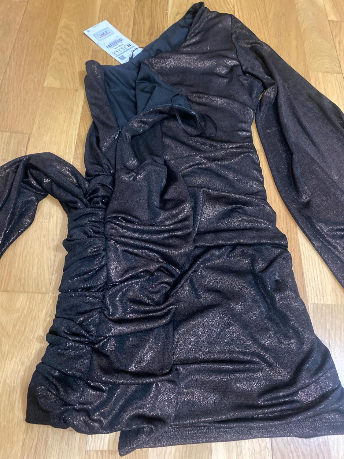 ASYMMETRIC DRESS WITH RHINESTONES - Image 7