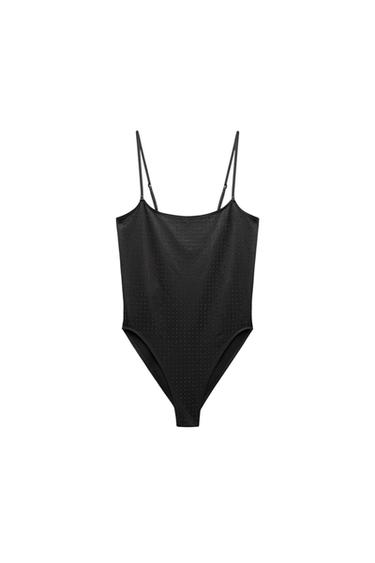 SEAMLESS RHINESTONES BODYSUIT
