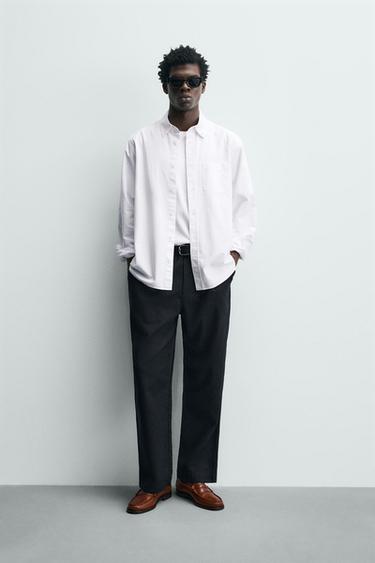 TEXTURED OXFORD SHIRT - White by Zara