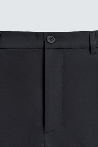 REGULAR FIT COMFORT TROUSERS - Navy blue by Zara - Image 7