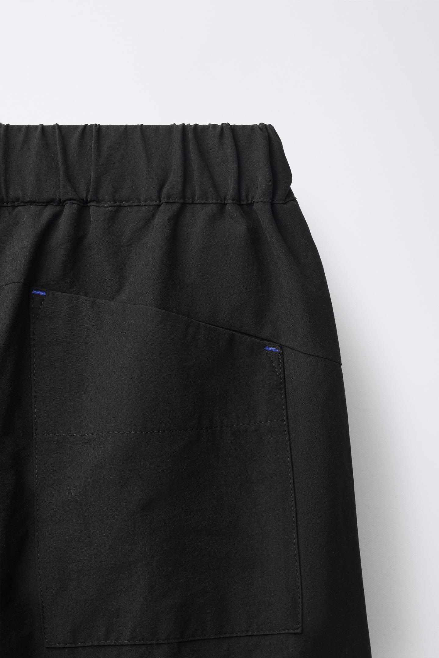 Детские брюки Zara Technical Pocketed, цвет: Чёрный — фото 4
