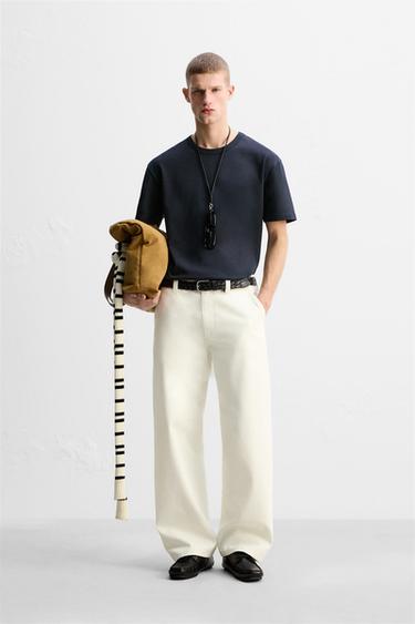 Zara HEAVY WEIGHT T-SHIRT LIMITED EDITION - Navy blue - Image 0