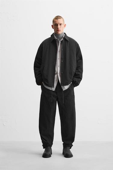 PANTALÓN COSTURAS X ALL CAPS STUDIO - Negro de Zara - Imagen 0