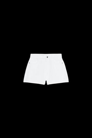 SHORTS Z1975 BORDADOS PERFORADOS - Blanco de Zara - Imagen 0