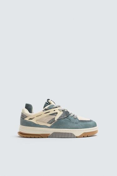 MULTIKLEURIGE SNEAKERS - Blauw van Zara