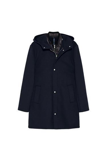 NAVY BLUE COAT WITH REMOVABLE INTERIOR