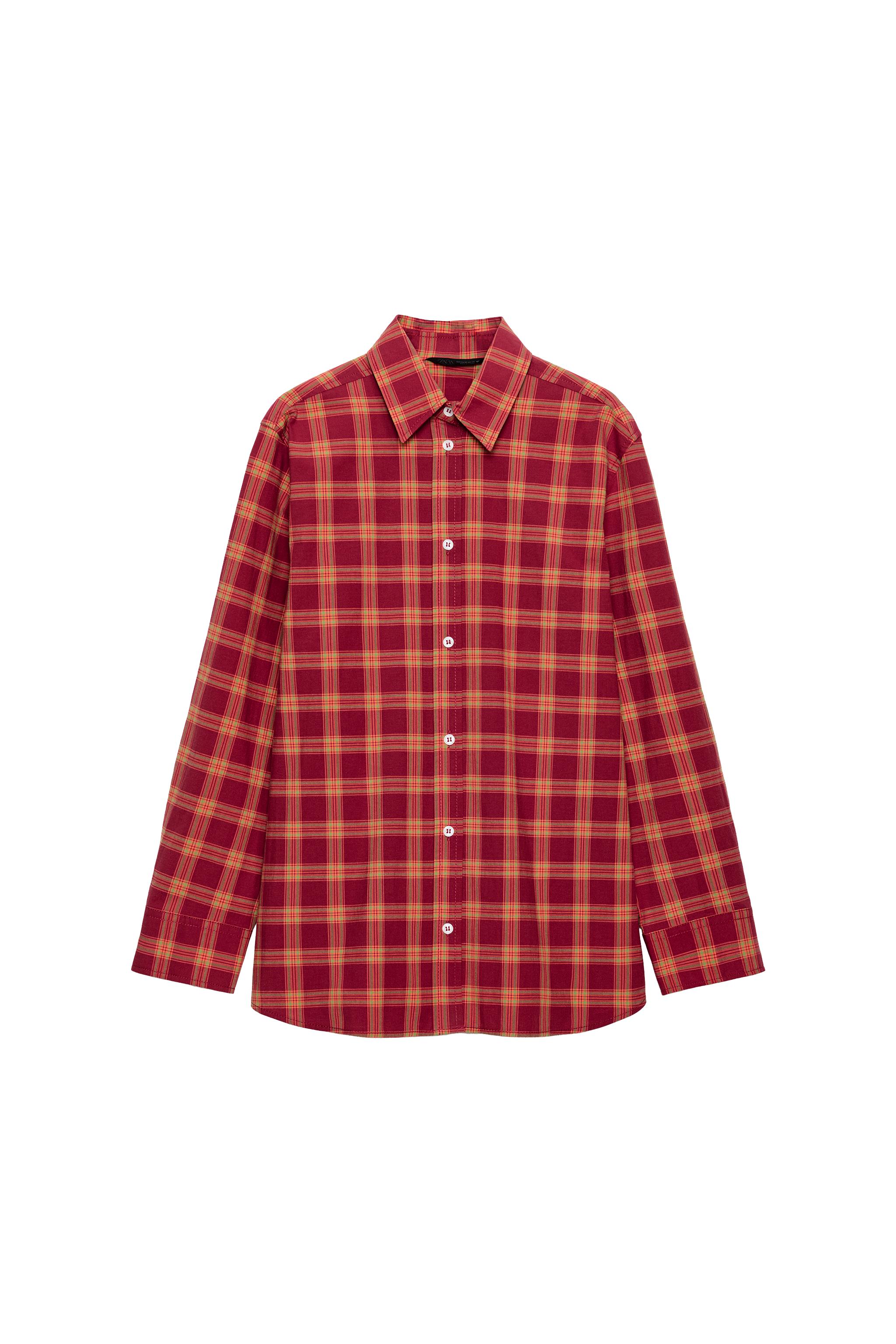 CAMISA OVERSIZE POPELIN CUADROS