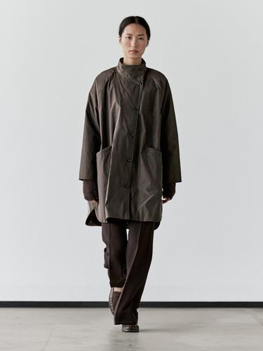 Zara Long puffer jacket - Dark brown
