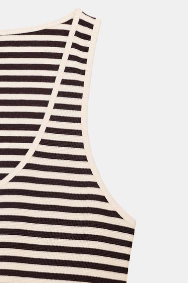 TOP À RAYURES SANS MANCHES - rayures de Zara - Image 5