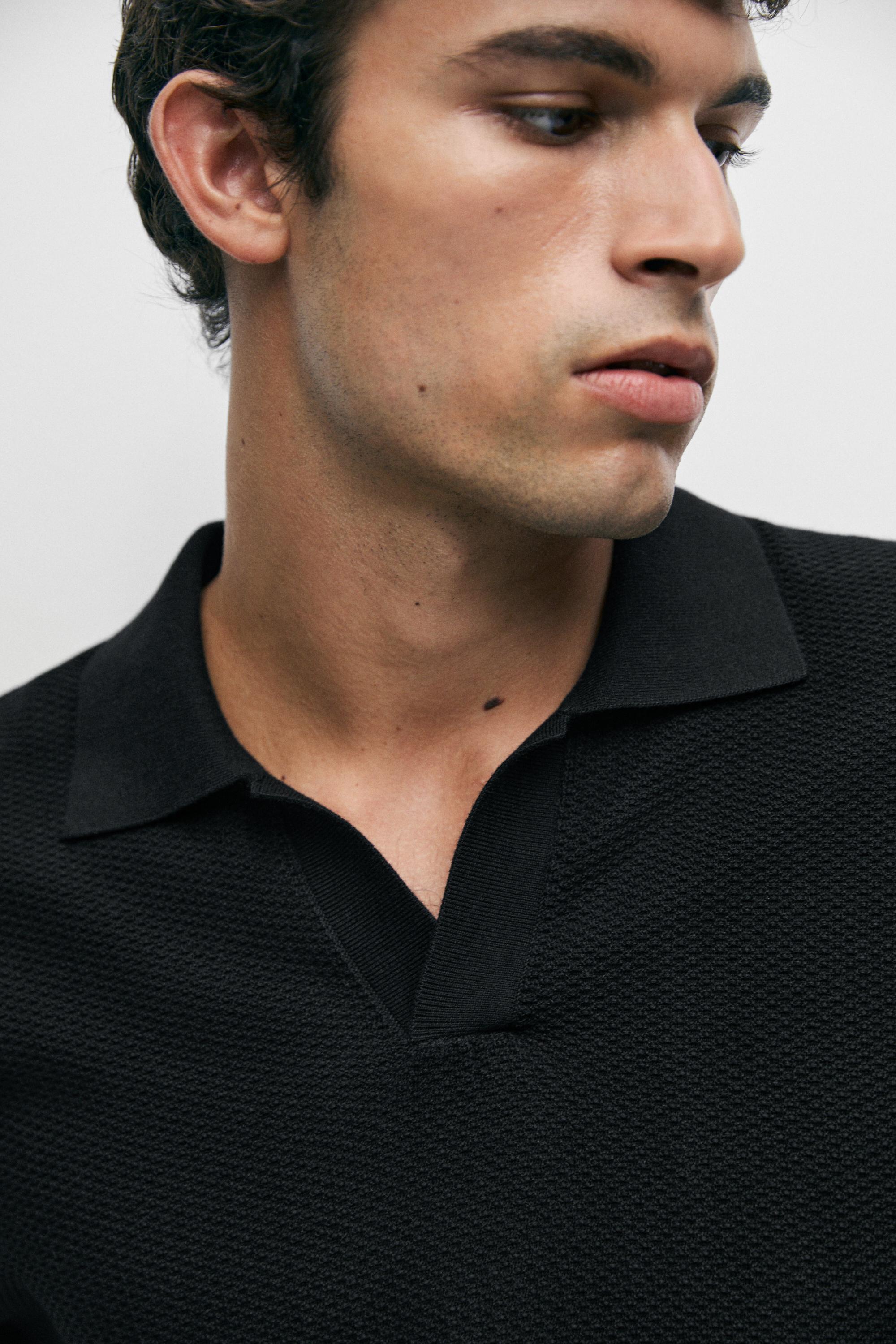 100% cotton knit polo