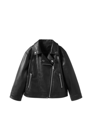 FAUX LEATHER BIKER JACKET