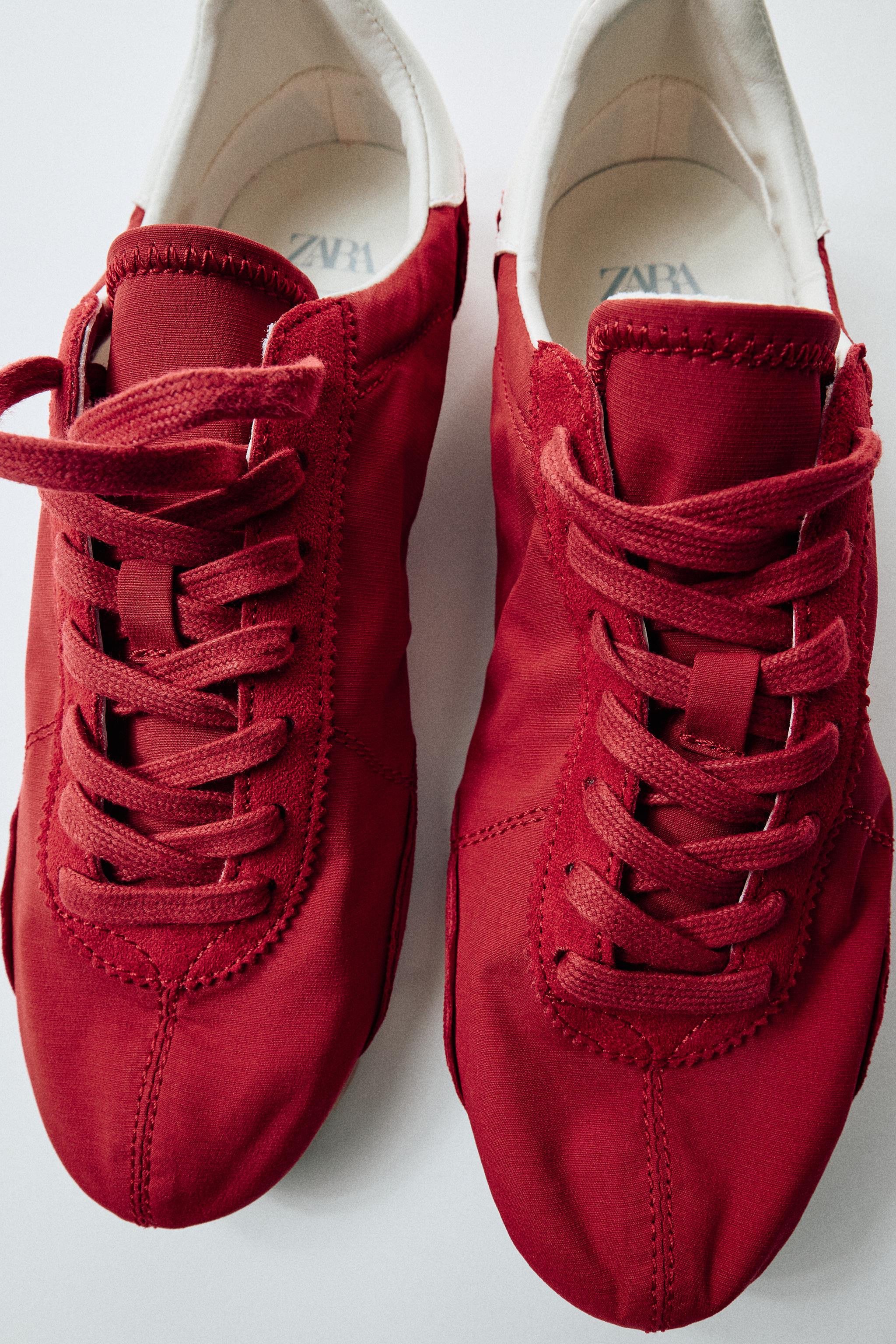 HEEL COUNTER SNEAKERS — Red