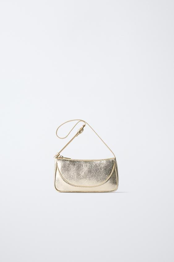BANDOLERA METALIZADA - Oro de Zara - Imagen 0