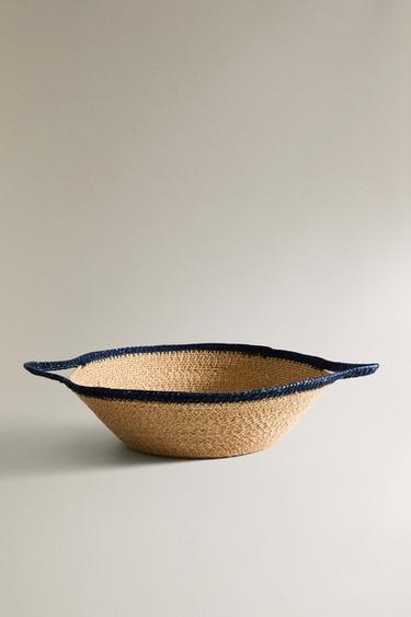 CESTA SEAGRASS ASAS - Azul de Zara