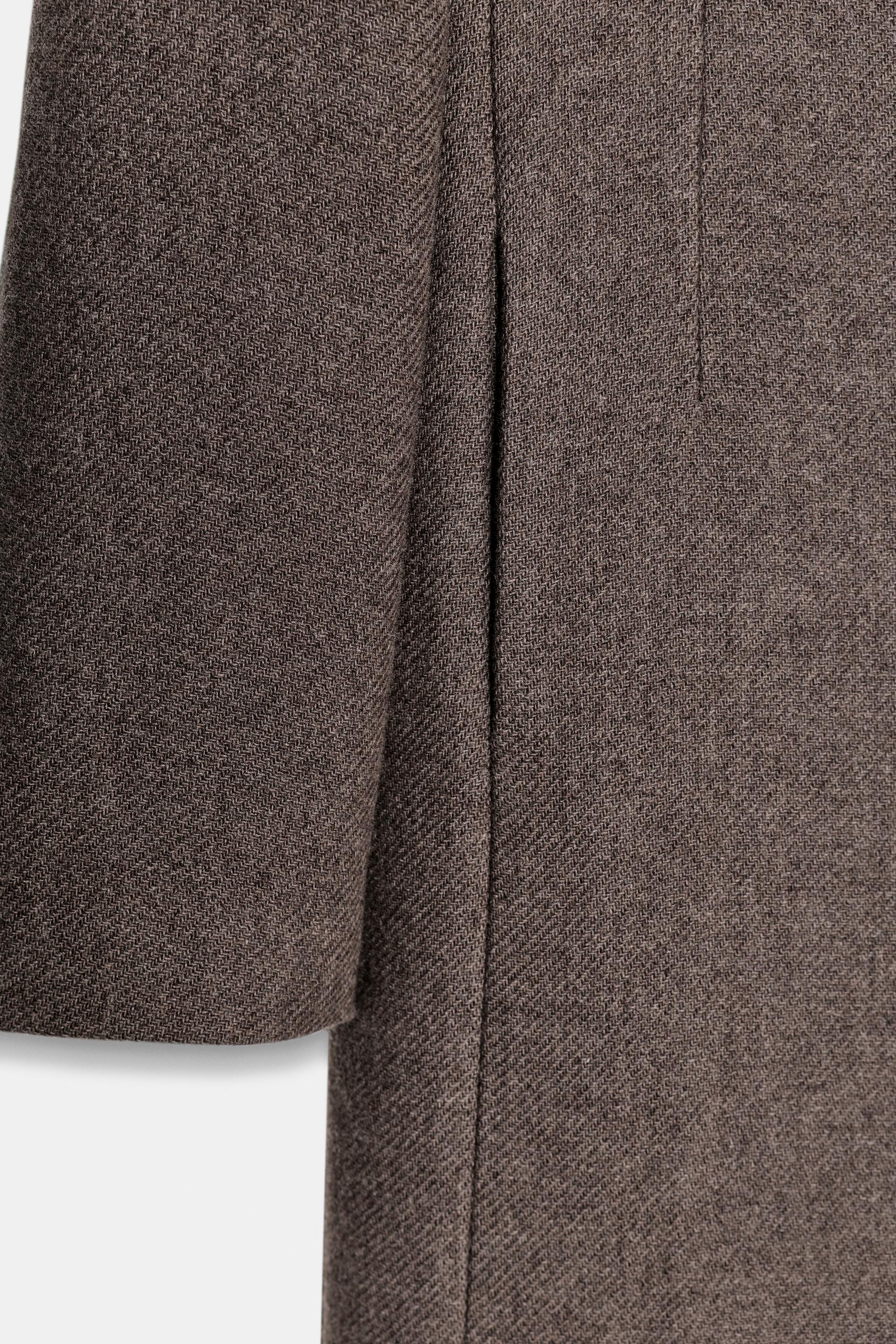 MANTECO WOOL COAT ZW COLLECTION LIMITED EDITION - Brown / Taupe