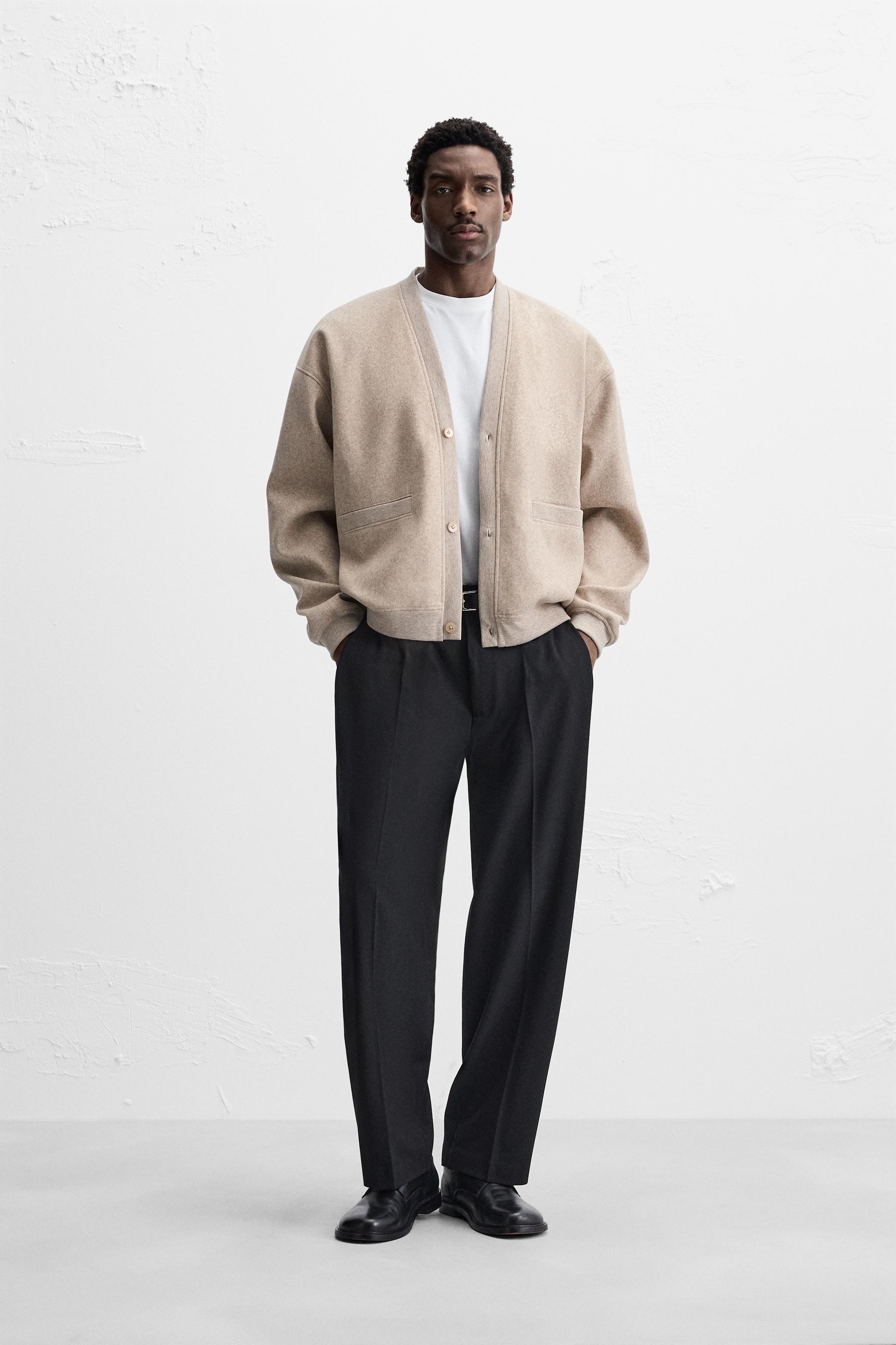 リラックスフィットカーディガン - ブラック | ZARA Japan / 日本