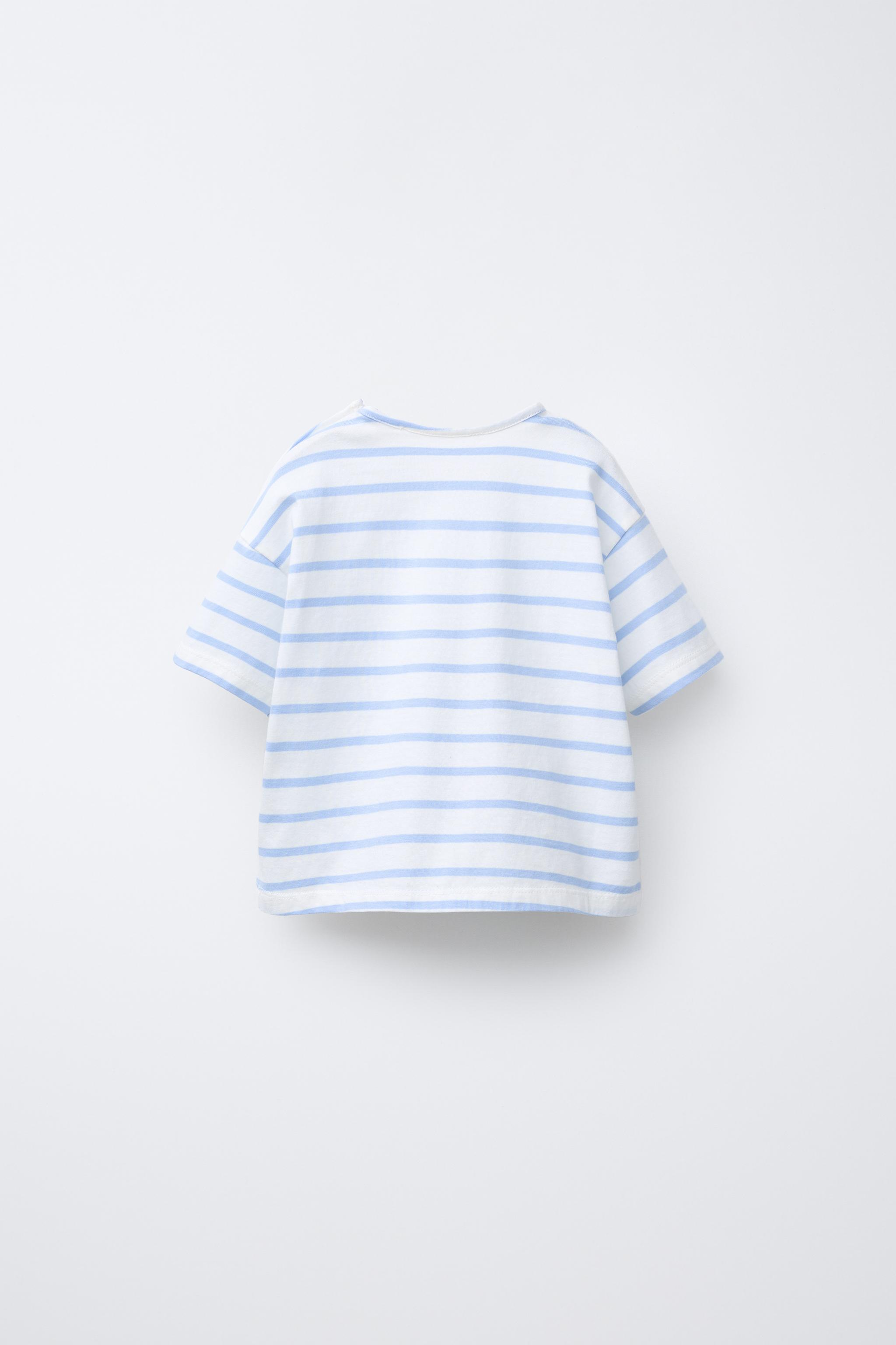 T-SHIRT À RAYURE TEXTURÉE