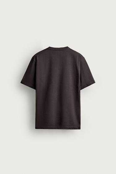 SHORT SLEEVE HEAVYWEIGHT T-SHIRT — Dark brown 2