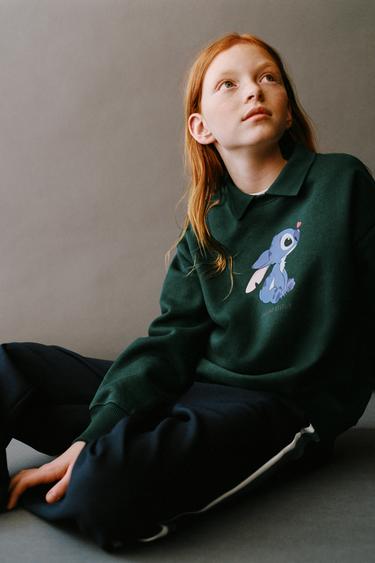 STITCH & ANGEL © DISNEY POLO YAKA SWEATSHIRT