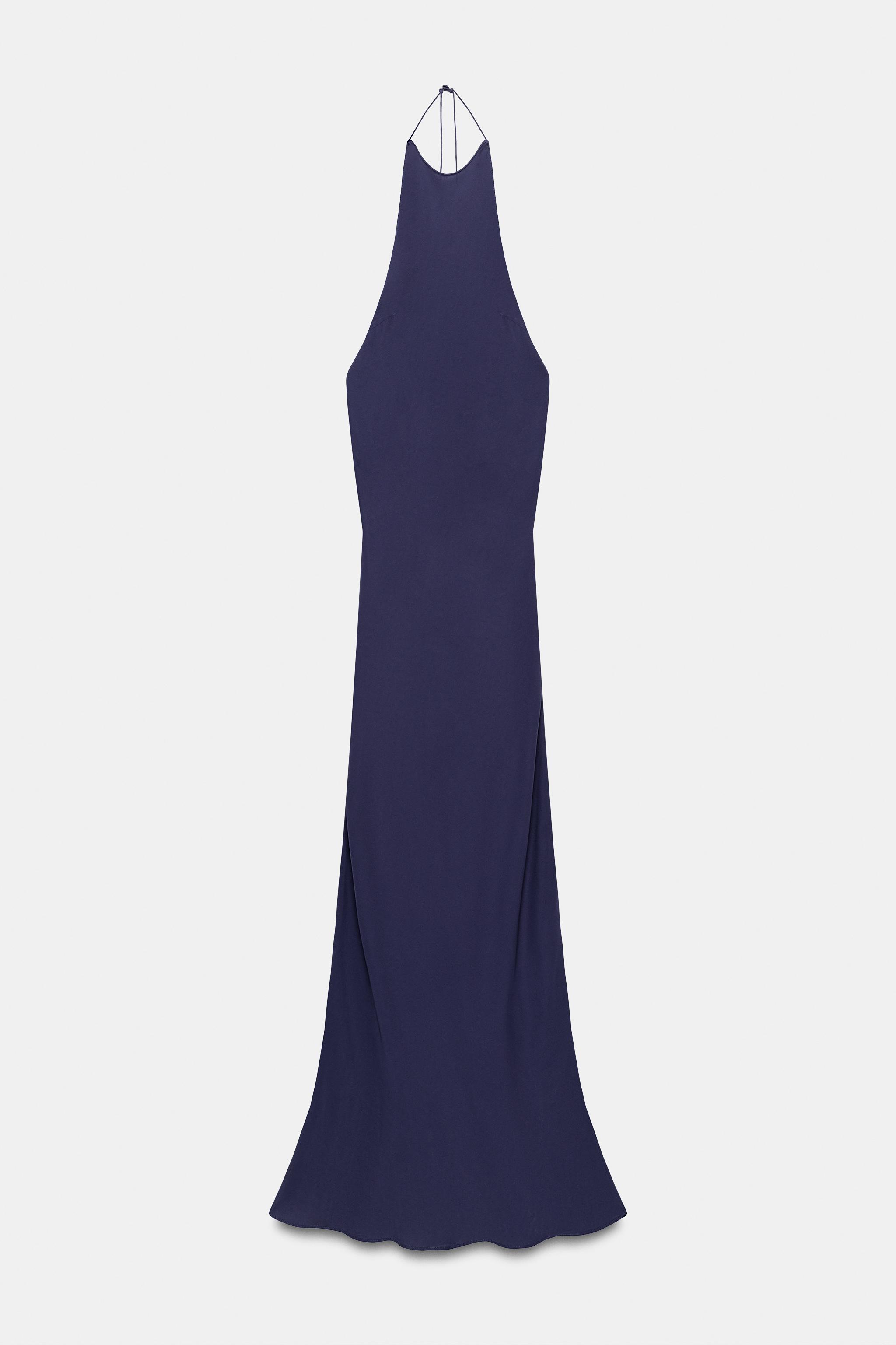 Женские платья Zara ZW COLLECTION HALTER NECK DRESS — фото 10