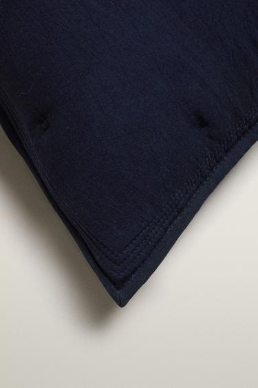 MICROFIBRE THROW PILLOW COVER — MIDNIGHT BLUE 2