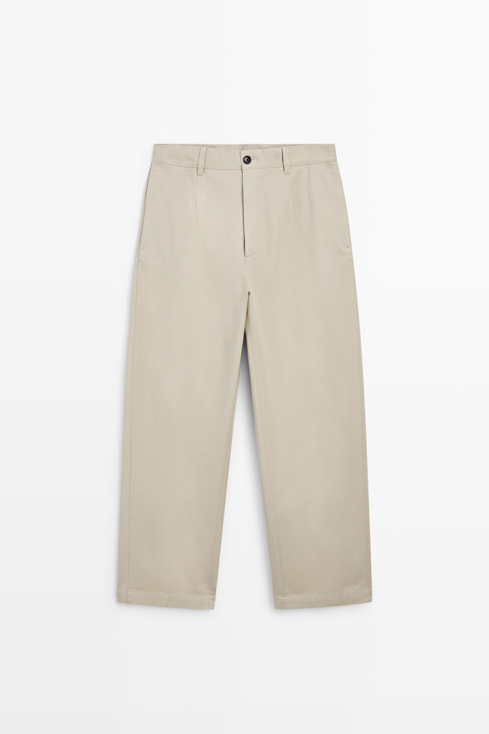 Barrel fit pants — Beige