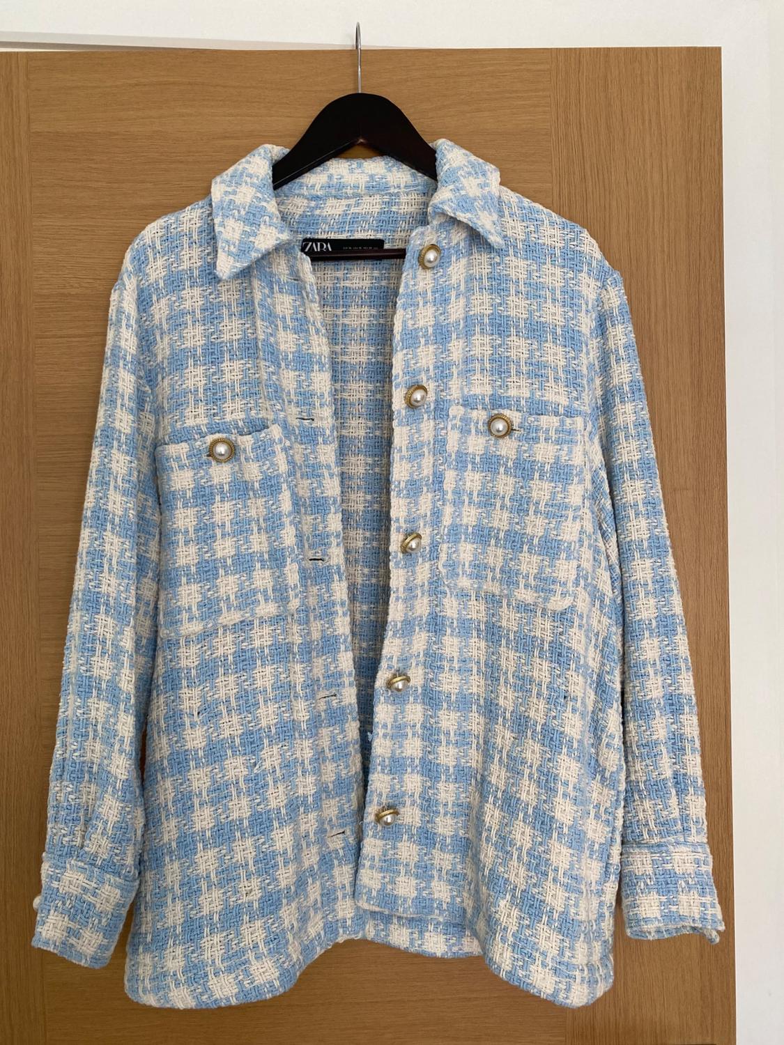 HOUNDSTOOTH TEXTURED OVERSHIRT