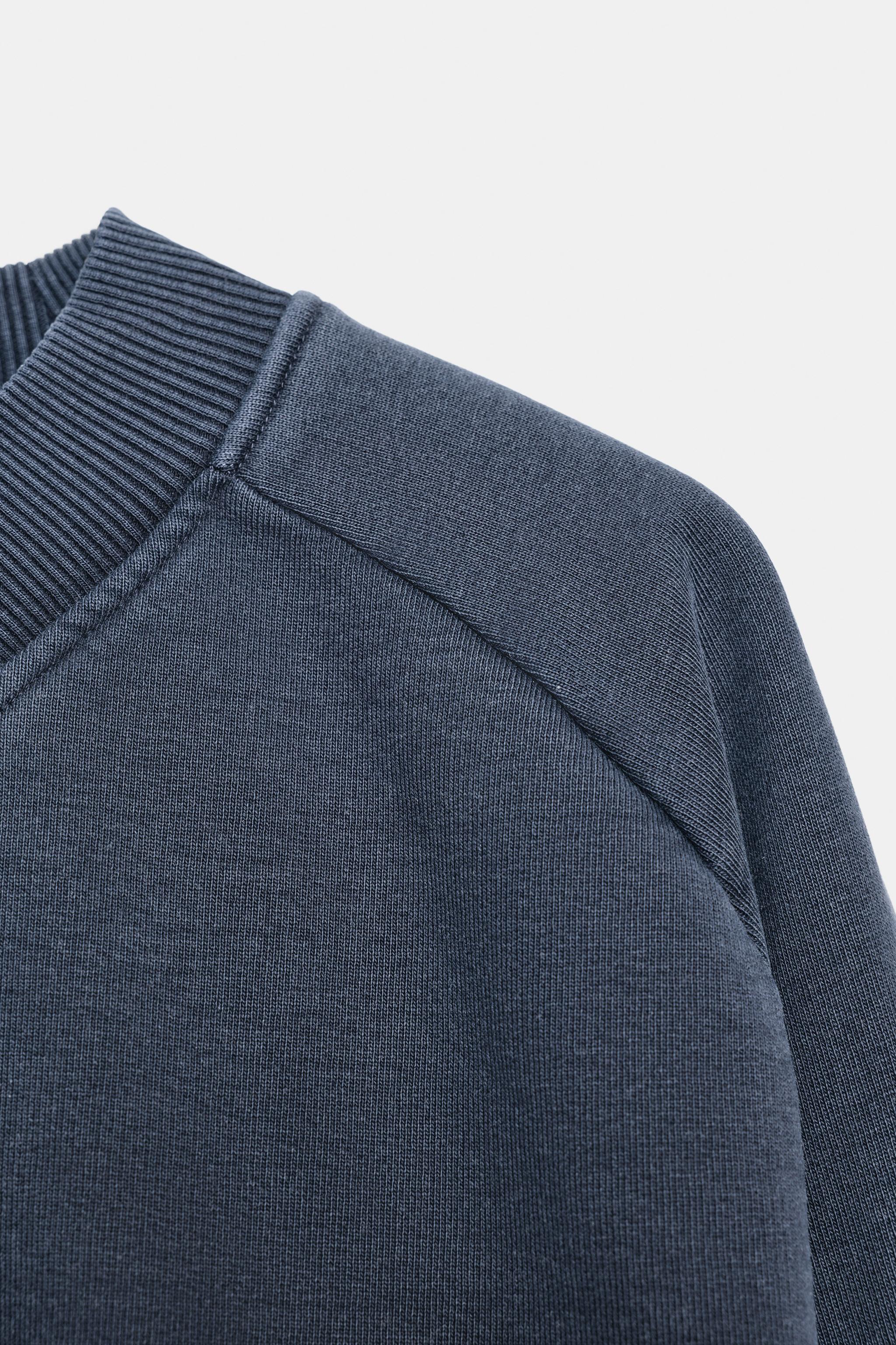 WASHED EFFECT SWEATSHIRT - Indigo | ZARA United States