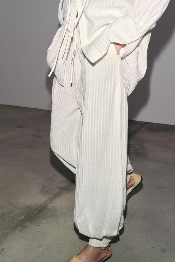 ZW COLLECTION STRIPED CUFF PANTS