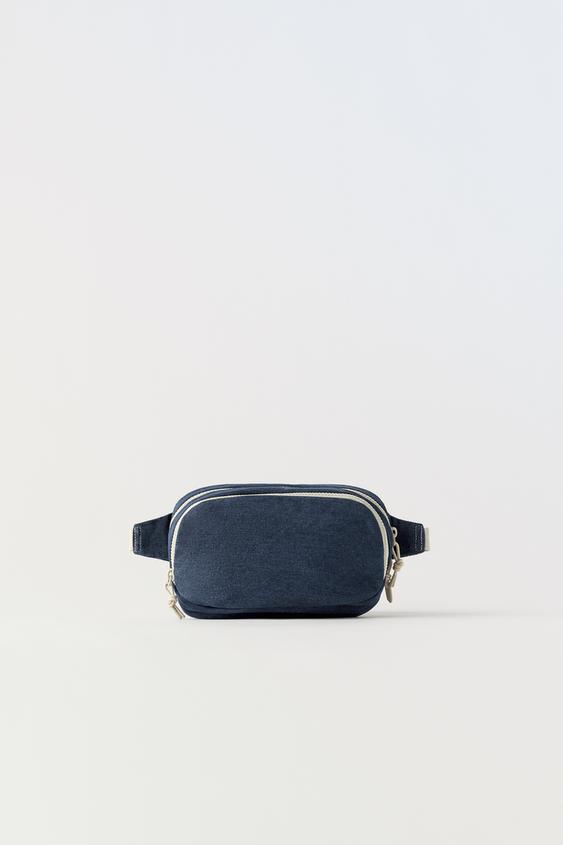 DENIM BELT BAG Denim Blue ZARA Australia