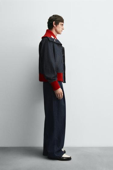 WIDE-LEG DENIM TROUSERS HARRY LAMBERT FOR ZARA X DISNEY - Navy blue by Zara - Image 3