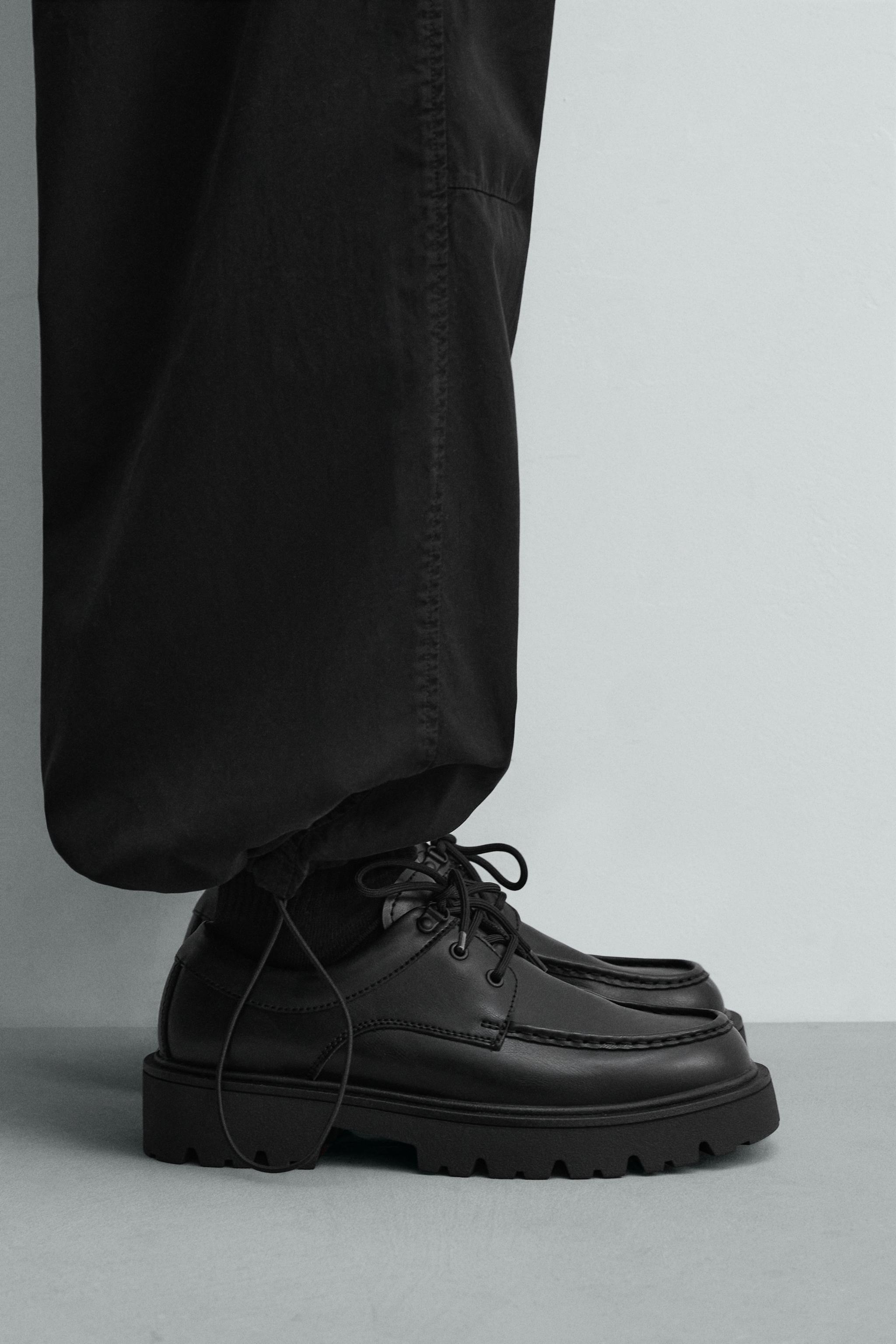 CHUNKY MOC TOE SHOES