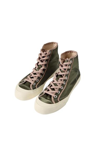 HIGH-TOP TRAINERS BOBBY GILLESPIE X ZARA - Green by Zara