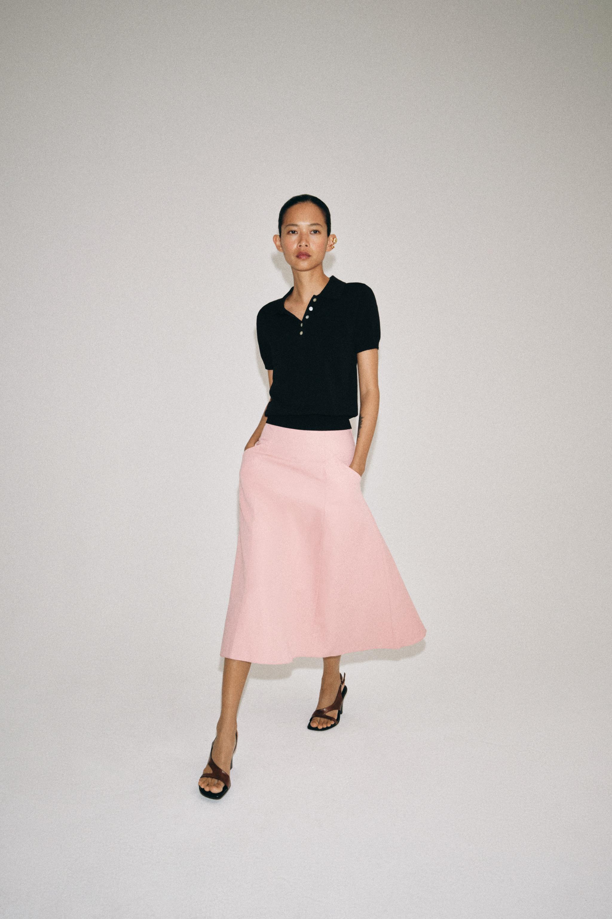 ZW COLLECTION FLOWY MIDI SKIRT