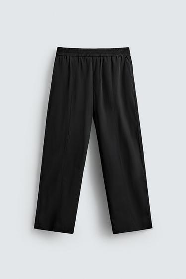 Zara TECHNICAL JOGGER PANTS - Black