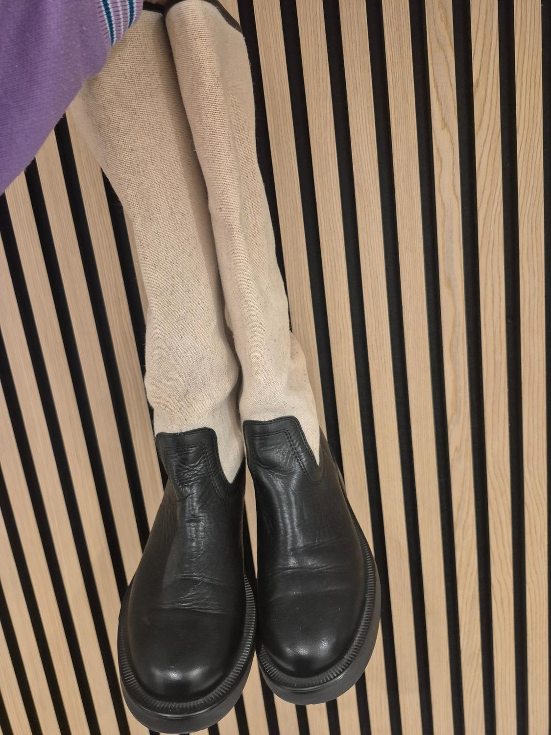 COMBINED LEATHER BOOTS - Image 9