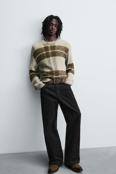 FLARE CORDUROY TROUSERS - Black by Zara - Image 4