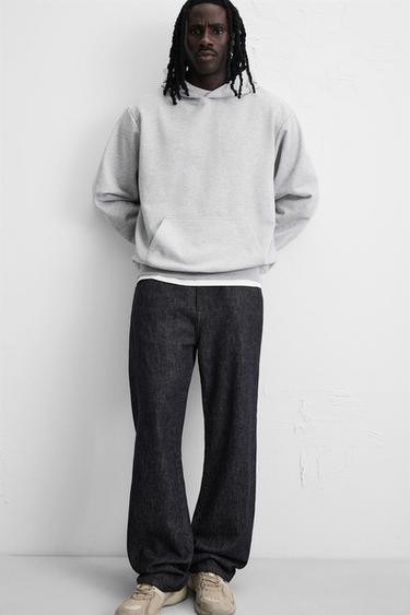 BASIC HOODIE - Grey marl by Zara