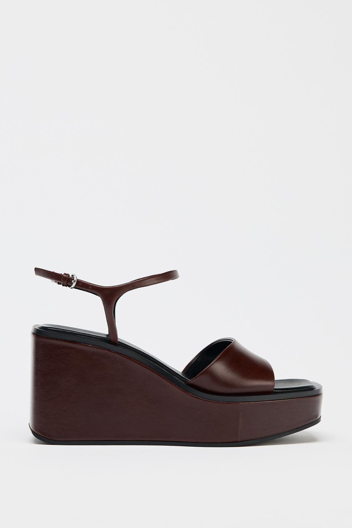 LEATHER PLATFORM WEDGES