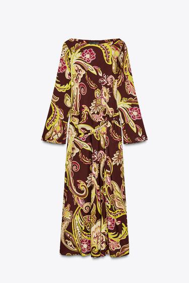 PRINTED MIDI DRESS - Multicoloured by Zara - Image 2