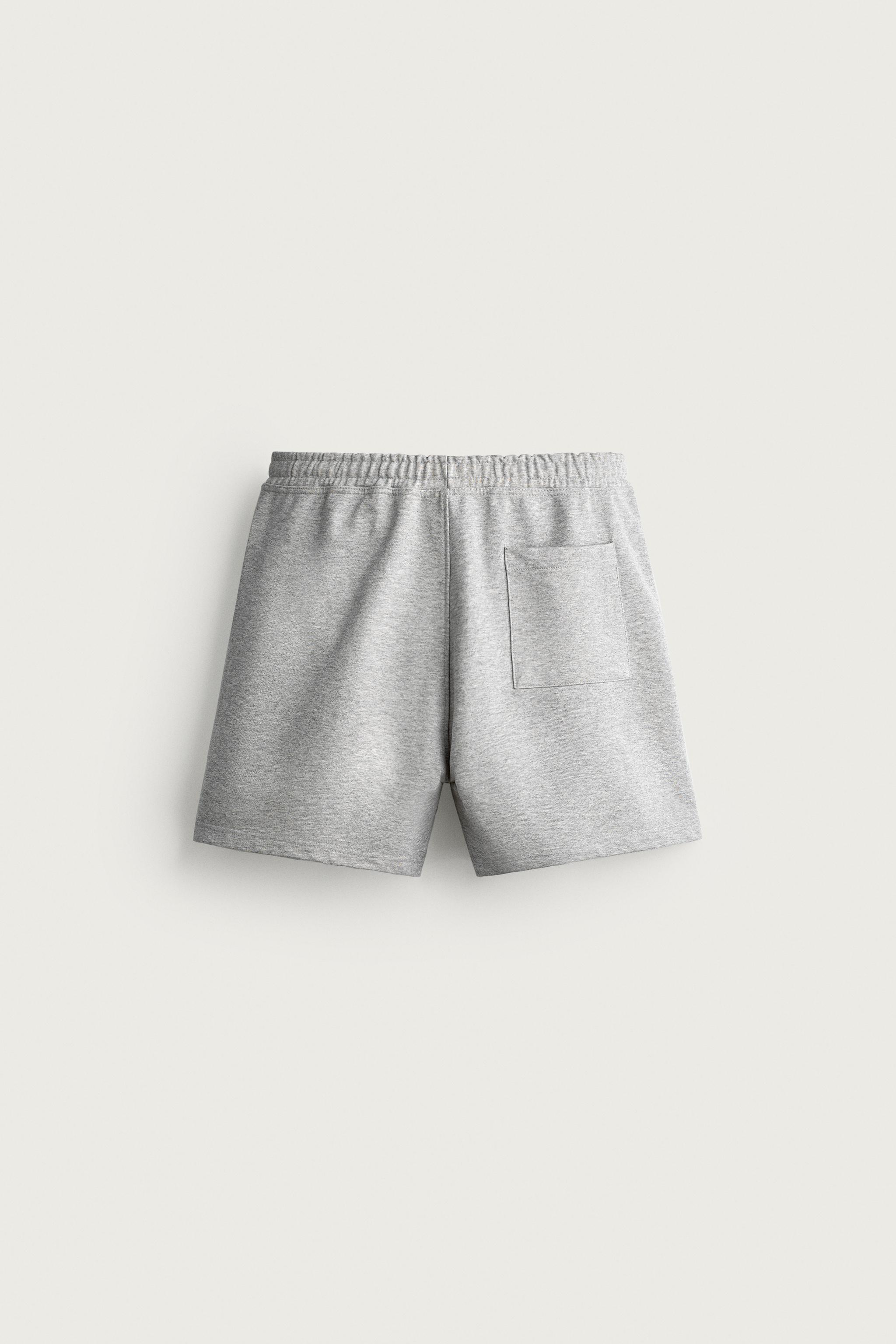 Мужские шорты Zara RELAXED FIT SWEATSHORTS — фото 7