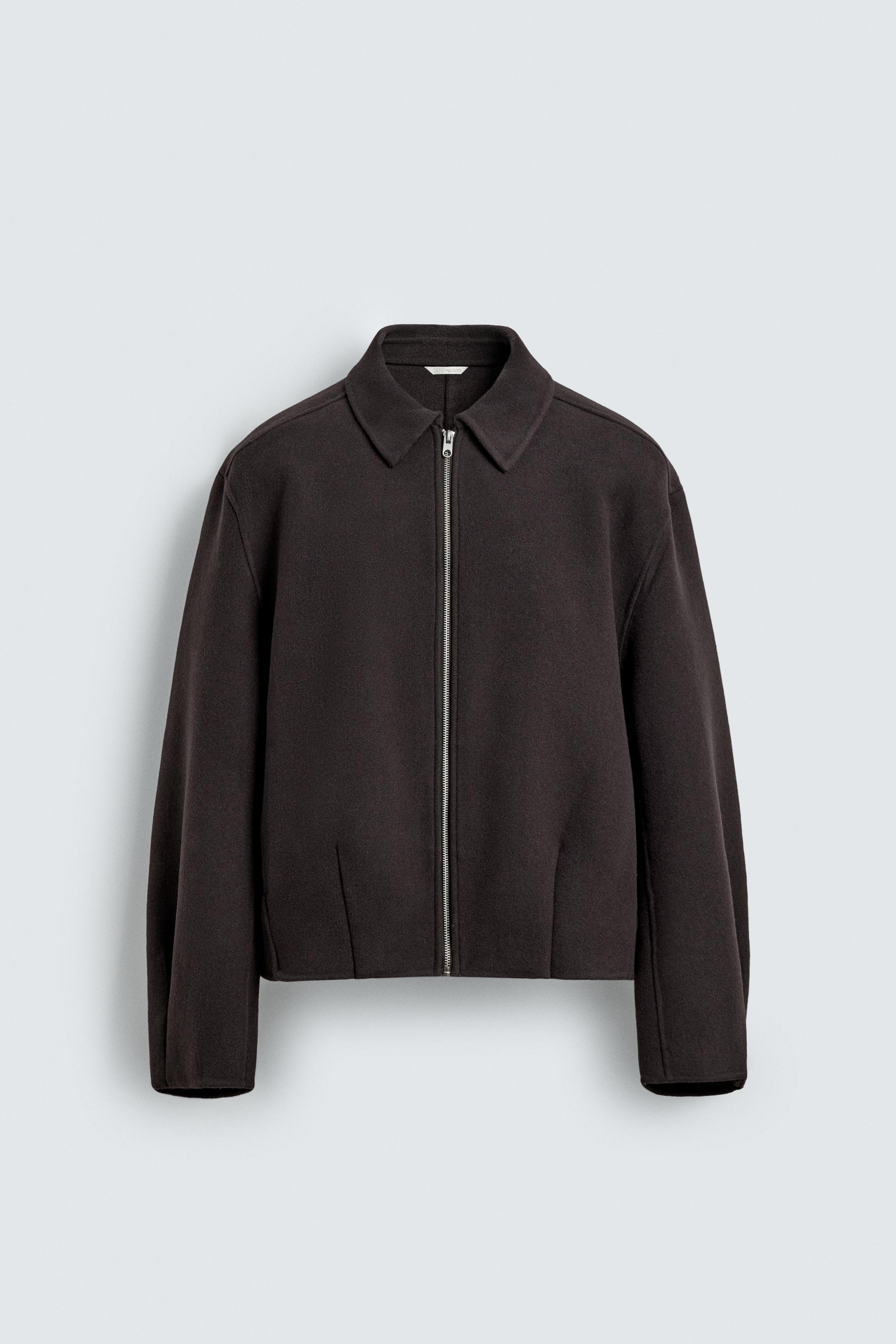 BOXY FIT WOOL JACKET - Dark brown | ZARA United States