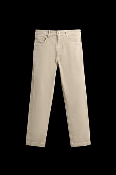 STRAIGHT-LEG TROUSERS - Ecru by Zara - Image 0