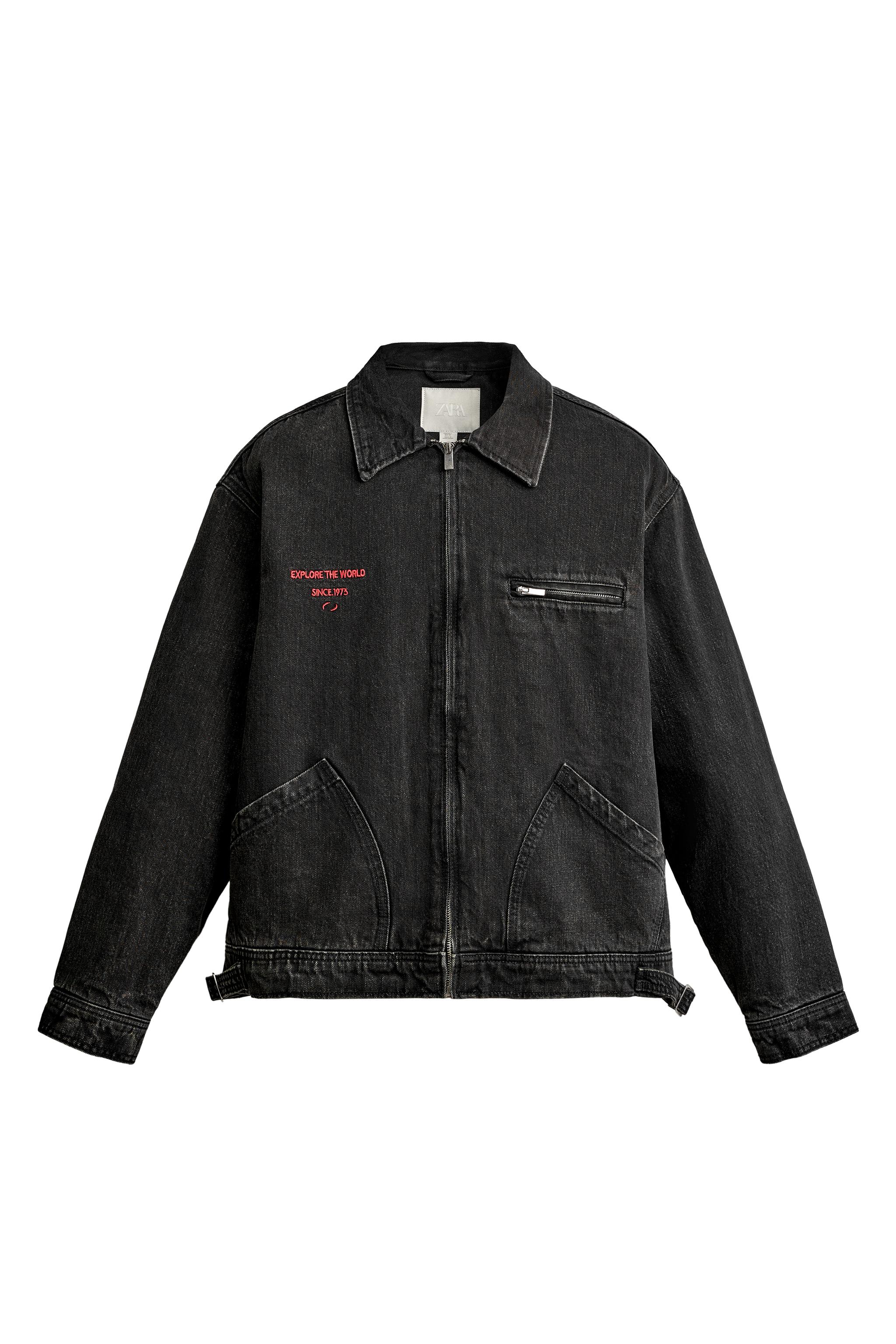 CAZADORA DENIM ACOLCHADA BORDADO