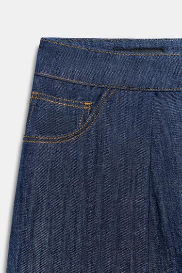 LINEN BLEND PLEATED TROUSERS - Indigo by Zara - Image 7