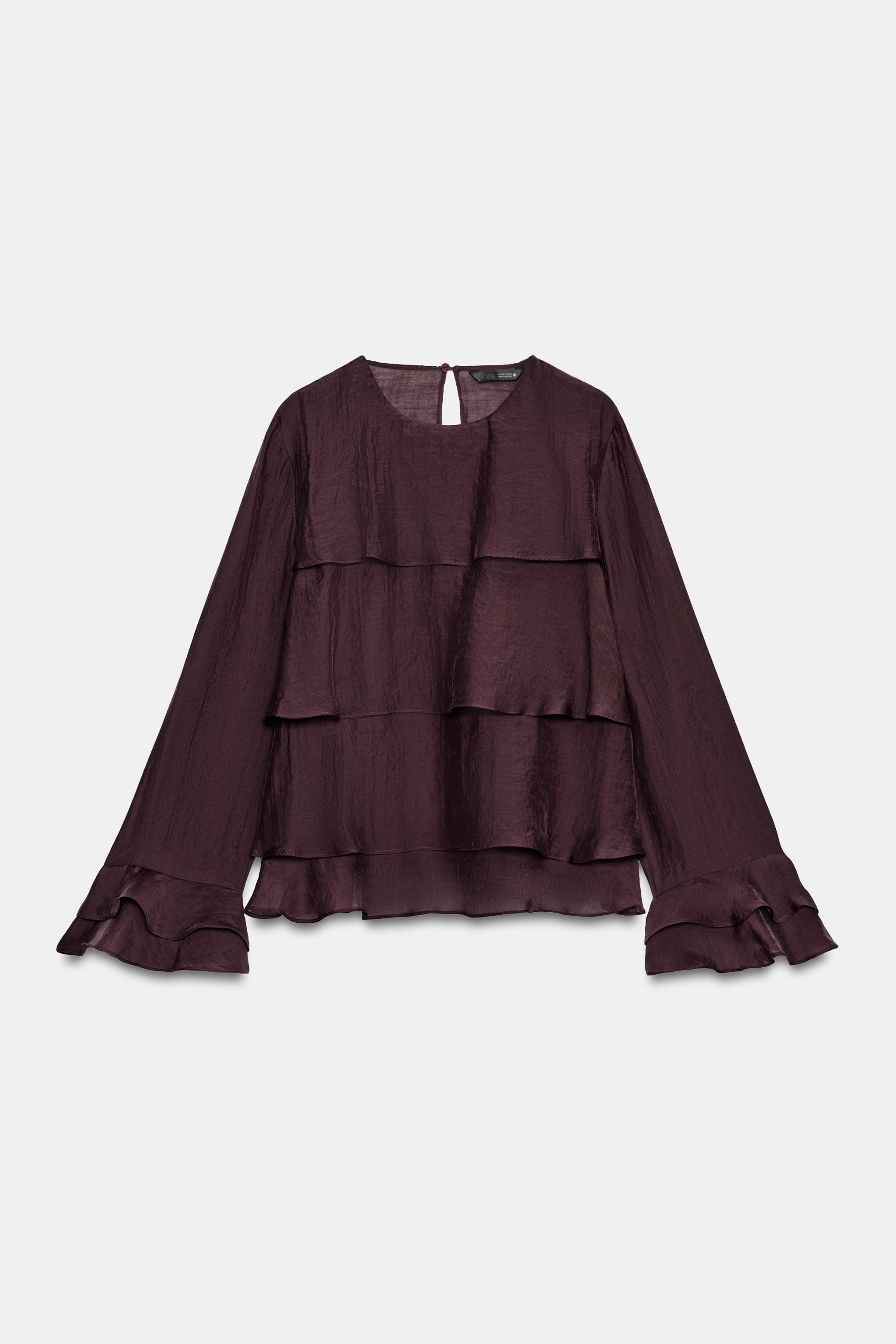 CHEMISE À VOLANTS