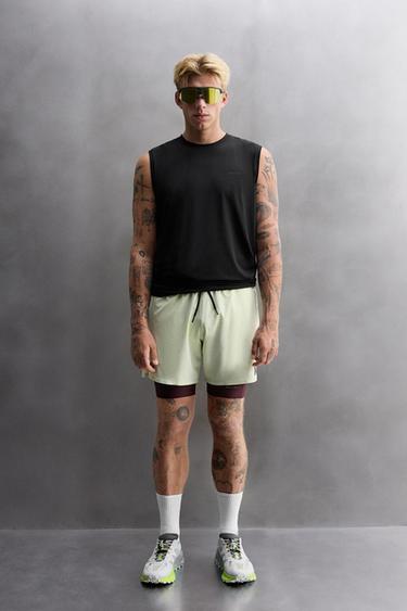 TECHNICAL TANK TOP - Black by Zara