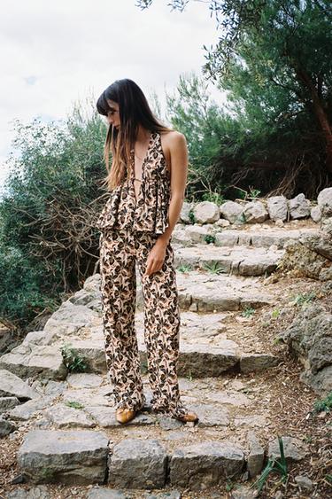 TOP HALTER S POTISKEM - Vícebarevná od Zara - Obrázek 0